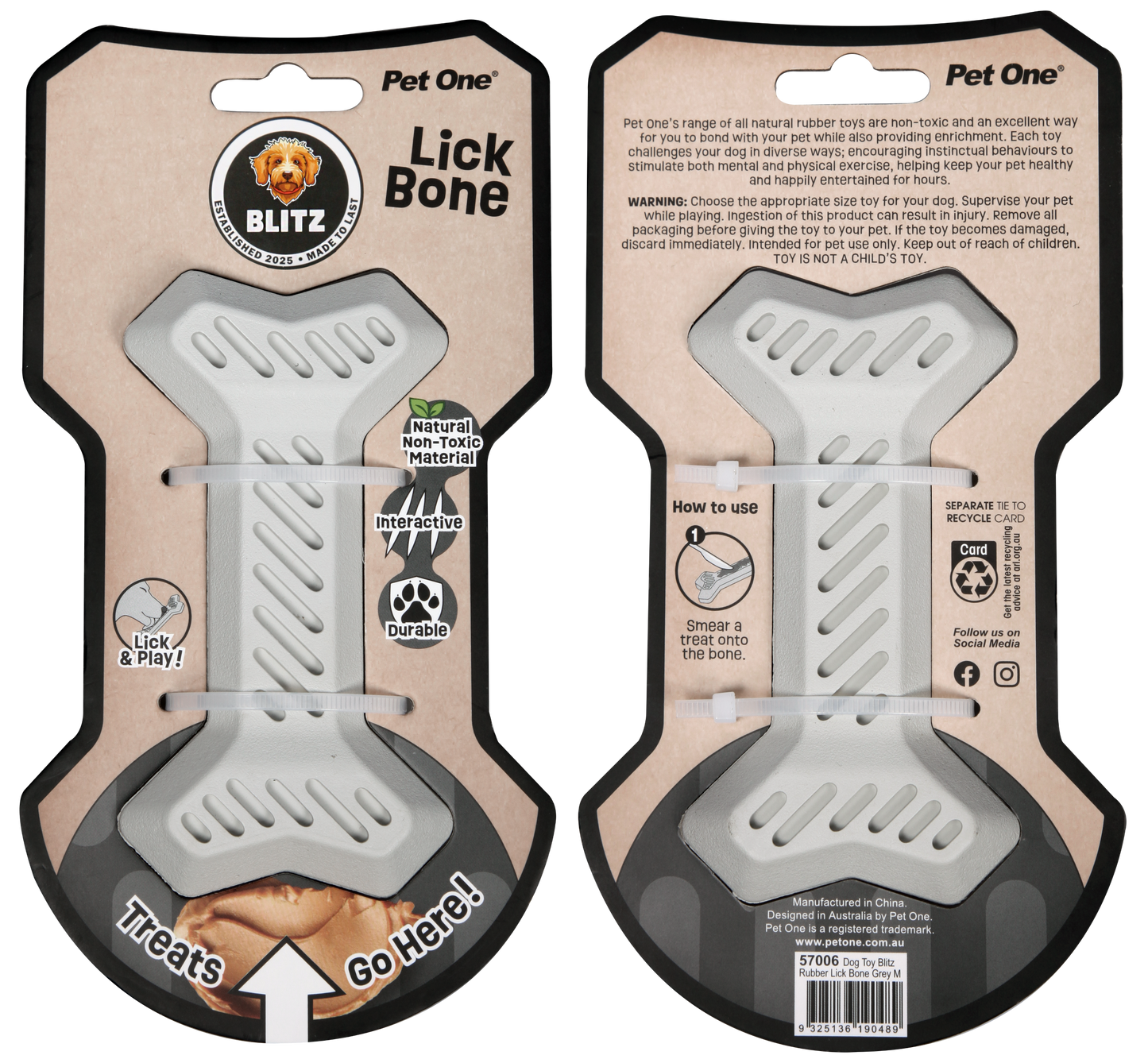 Blitz Rubber Lick Bone NEW!