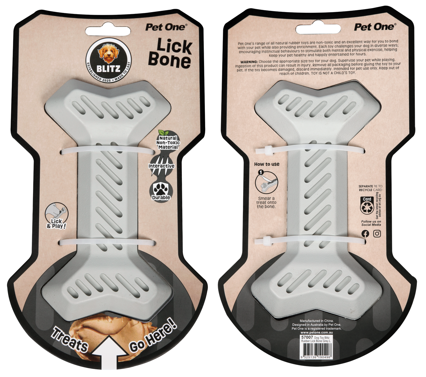 Blitz Rubber Lick Bone NEW!