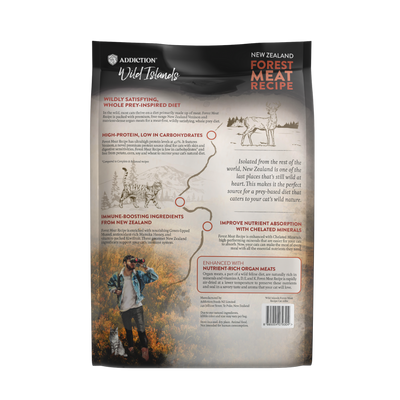 SALE 10% OFF Addiction Wild Islands Forest Meats New Zealand Venison High Protein Dry Cat Food 1.8kg