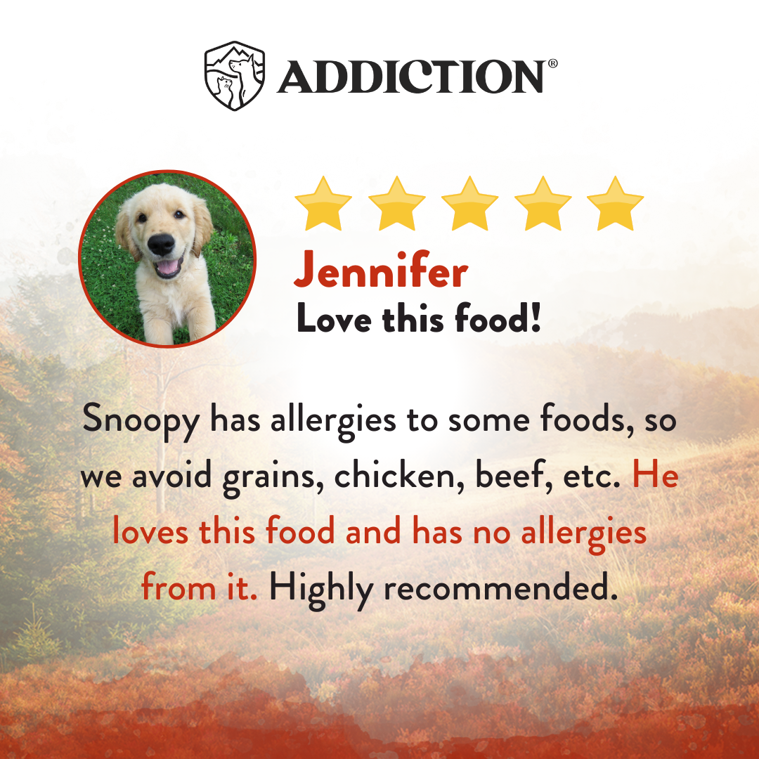 SALE 10% OFF -- Addiction Wild Islands Forest Meats New Zealand Venison High Protein Dry Dog Food