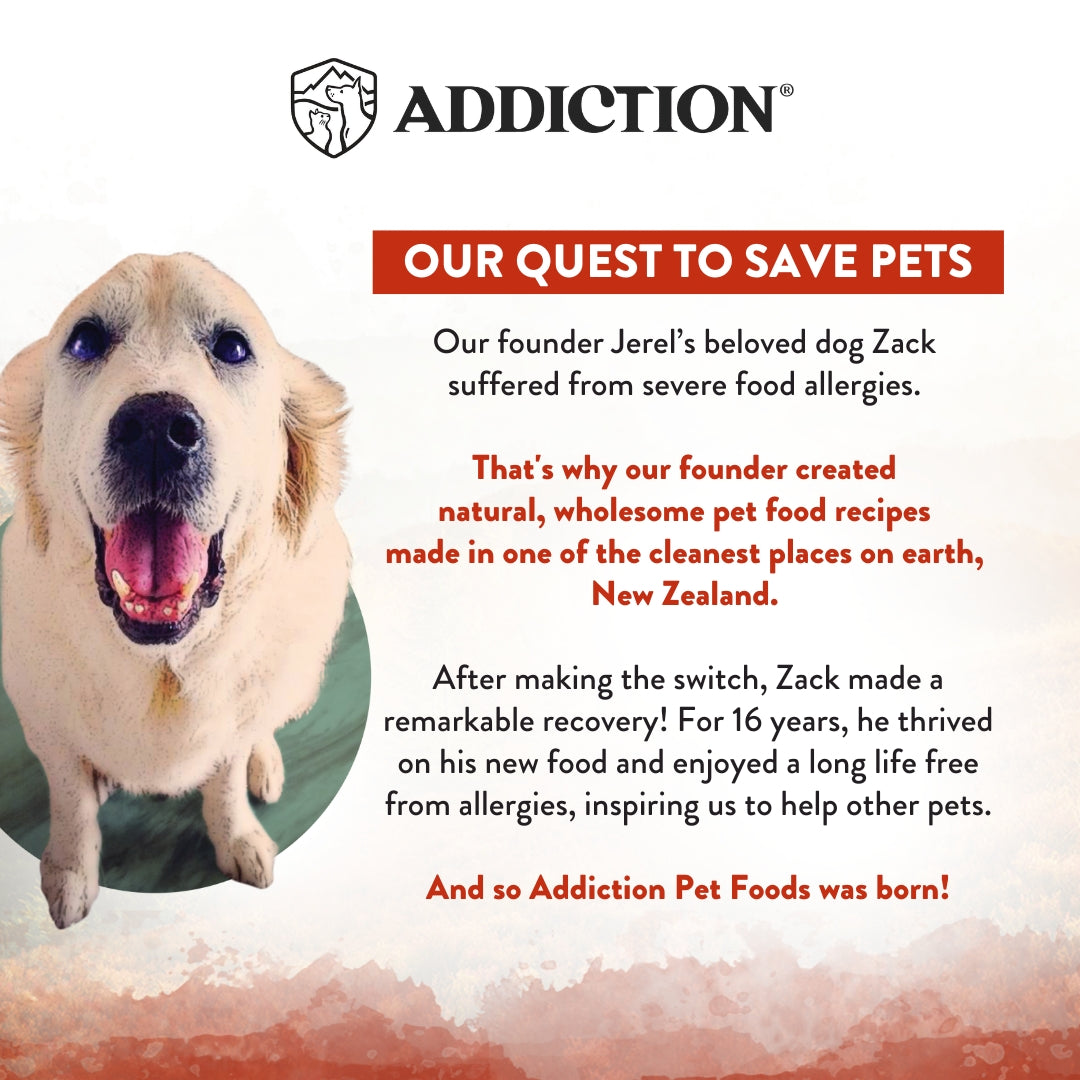 SALE 10% OFF -- Addiction Wild Islands Forest Meats New Zealand Venison High Protein Dry Dog Food