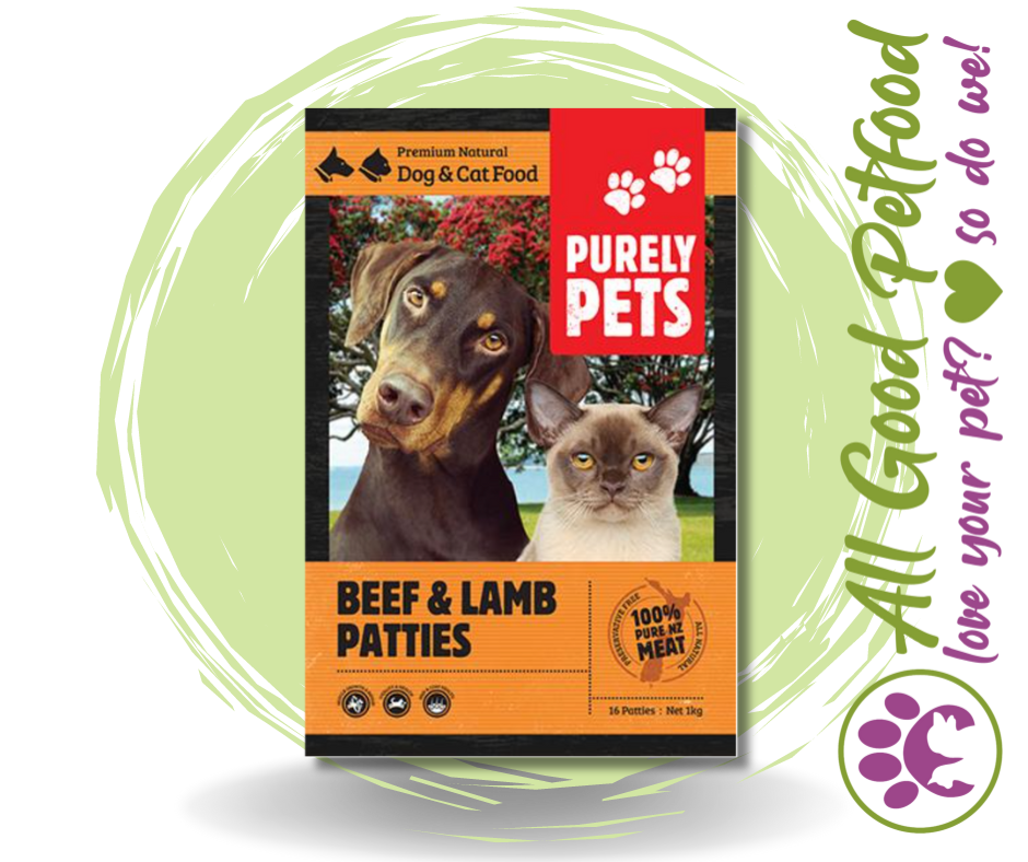 Purely Pets Beef & Lamb 1kg & 3kg / IN STORE ONLY