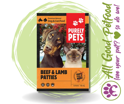 Purely Pets Beef & Lamb 1kg & 3kg / IN STORE ONLY