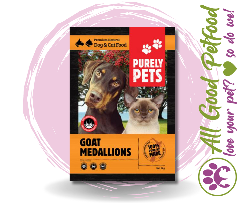 Purely Pets Goat Medallions 1kg / IN STORE ONLY