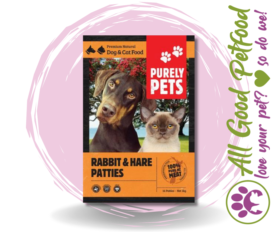 Purely Pets Rabbit/ Hare Patties 1kg / IN STORE ONLY