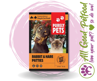 Purely Pets Rabbit/ Hare Patties 1kg / IN STORE ONLY