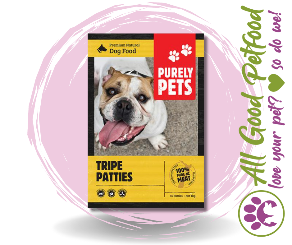 Purely Pets Tripe Patties 1kg / IN STORE ONLY