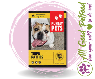 Purely Pets Tripe Patties 1kg / IN STORE ONLY