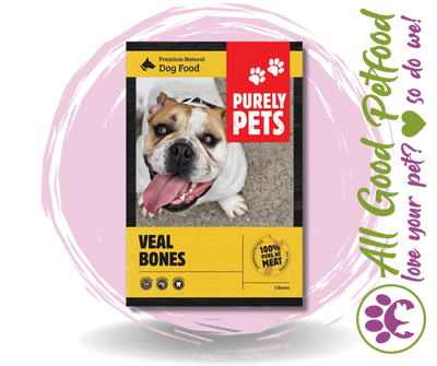 Purely Pets Veal Bones 3KG / IN STORE ONLY