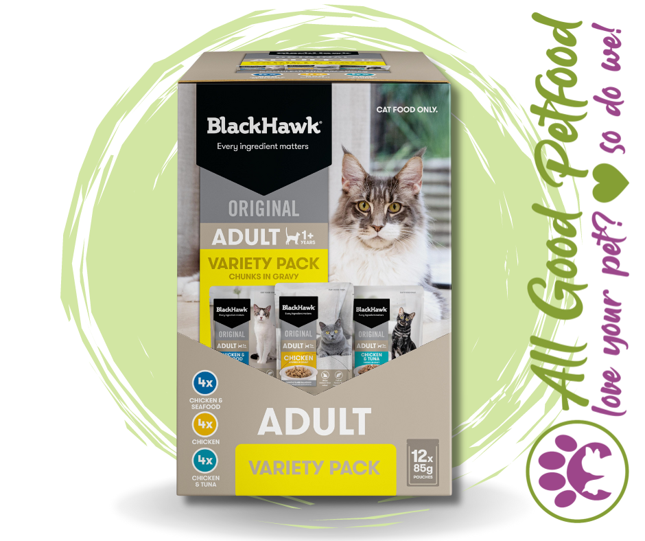 12 Pouches for $24! -- Blackhawk Original Cat 12 Pack Variety Gravy 85g
