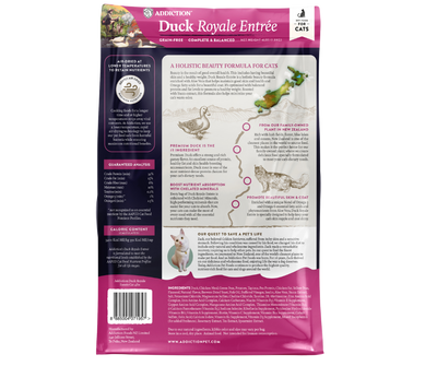 SALE 10% OFF Addiction Duck Royale Grain Free Skin & Coat Care Dry Cat Food 1.8kg