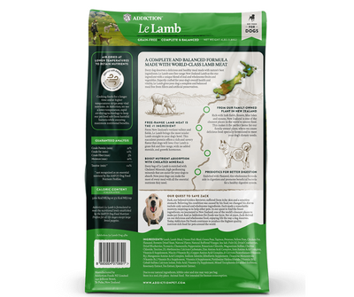 SALE 10% OFF Addiction Le Lamb Digestive Health Grain Free Dry Dog Food