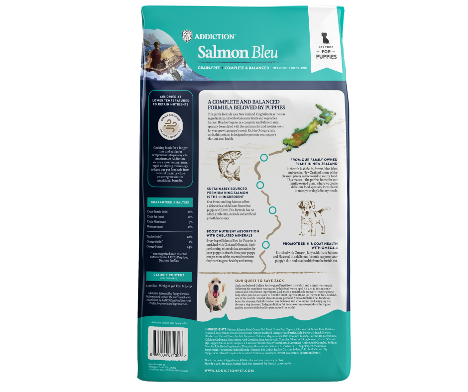 SALE 10% OFF Addiction Salmon Bleu Dry Puppy Food