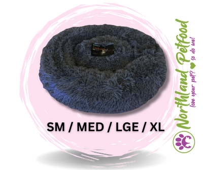 Luxurious Calming Pet Bed - Charcoal