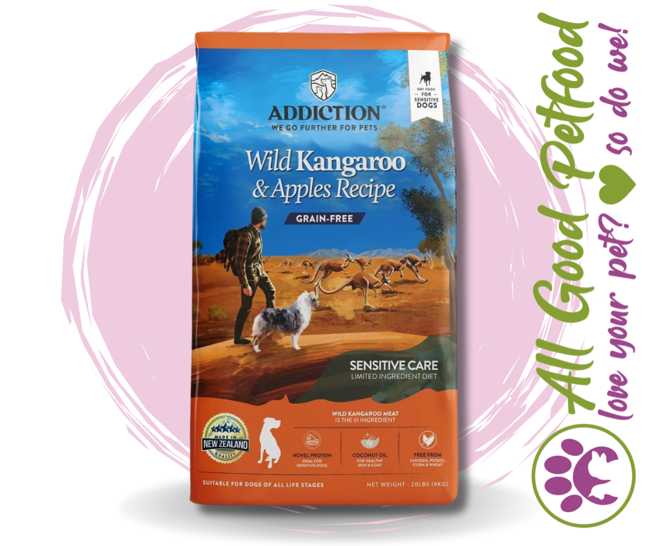SALE 10% OFF Addiction Wild Kangaroo & Apple Grain Free Sensitive Gut Dry Dog Food
