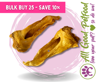 25 x Smokey Venison Ears - SAVE 10%