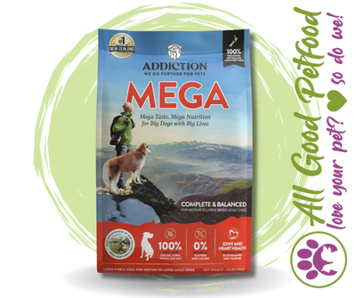 SALE 10% OFF Addiction Mega 9KG Complete and Balanced Lamb & Beef Dog Food