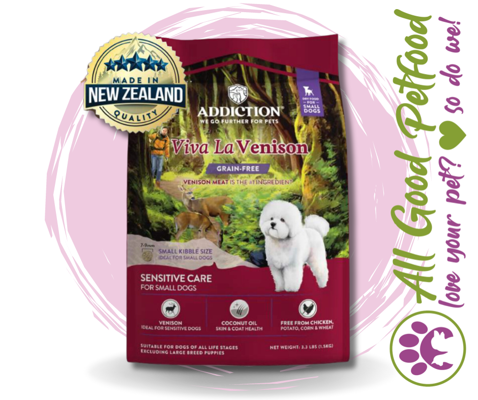 SALE 10% OFF Addiction Viva La Venison Grain Free Sensitive Care Small Dog Food 1.5kg