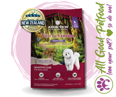 SALE 10% OFF Addiction Viva La Venison Grain Free Sensitive Care Small Dog Food 1.5kg