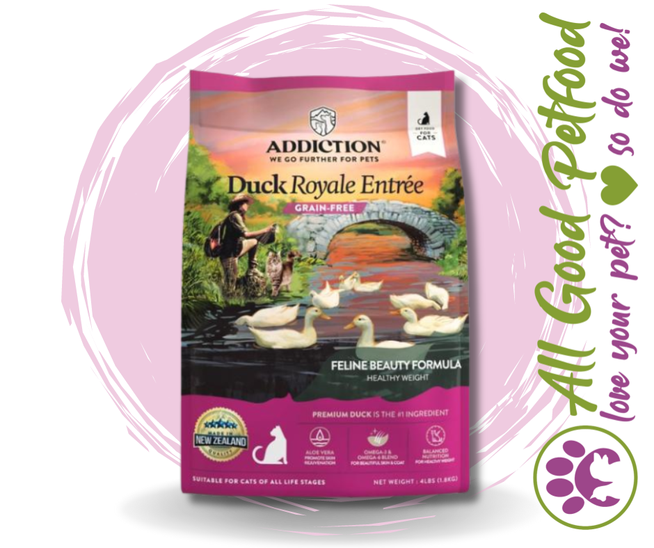 SALE 10% OFF Addiction Duck Royale Grain Free Skin & Coat Care Dry Cat Food 1.8kg