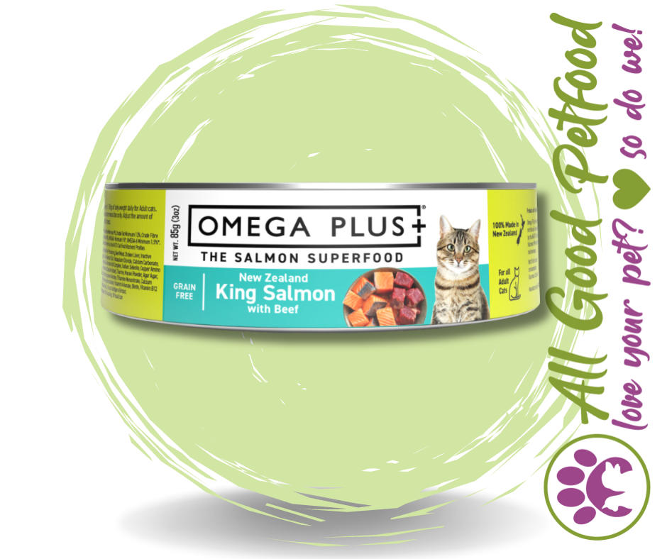 Omega Plus Salmon with Beef 85g*