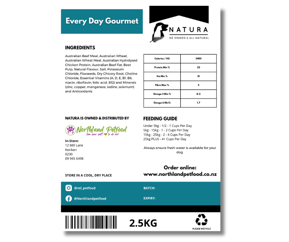 NATURA Every Day Gourmet - Great Healthy Dog and Fussy Dog Food