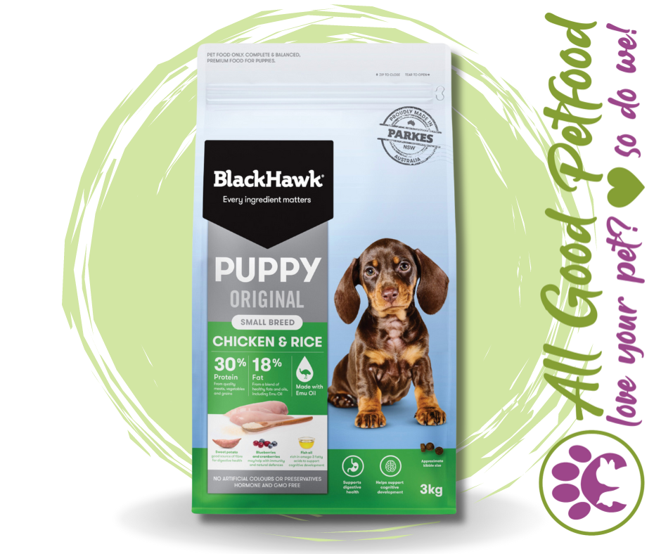 BlackHawk Puppy Small Breed Original Chicken Rice All Good Petfood