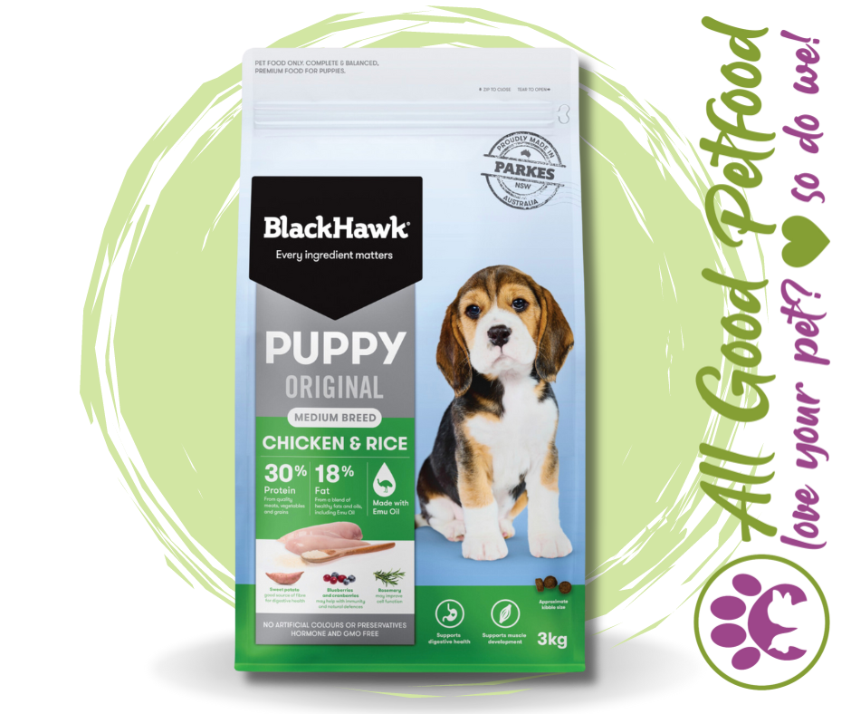 BlackHawk Puppy Medium Breed Original - Chicken & Rice