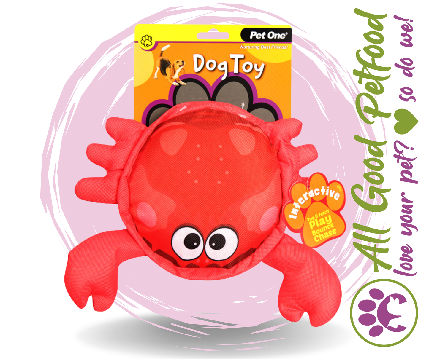 Dog Toy Crab With Squeaker