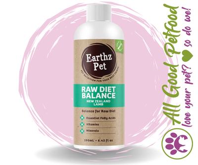 Earthz pet Raw Diet Balance New Zealand Lamb