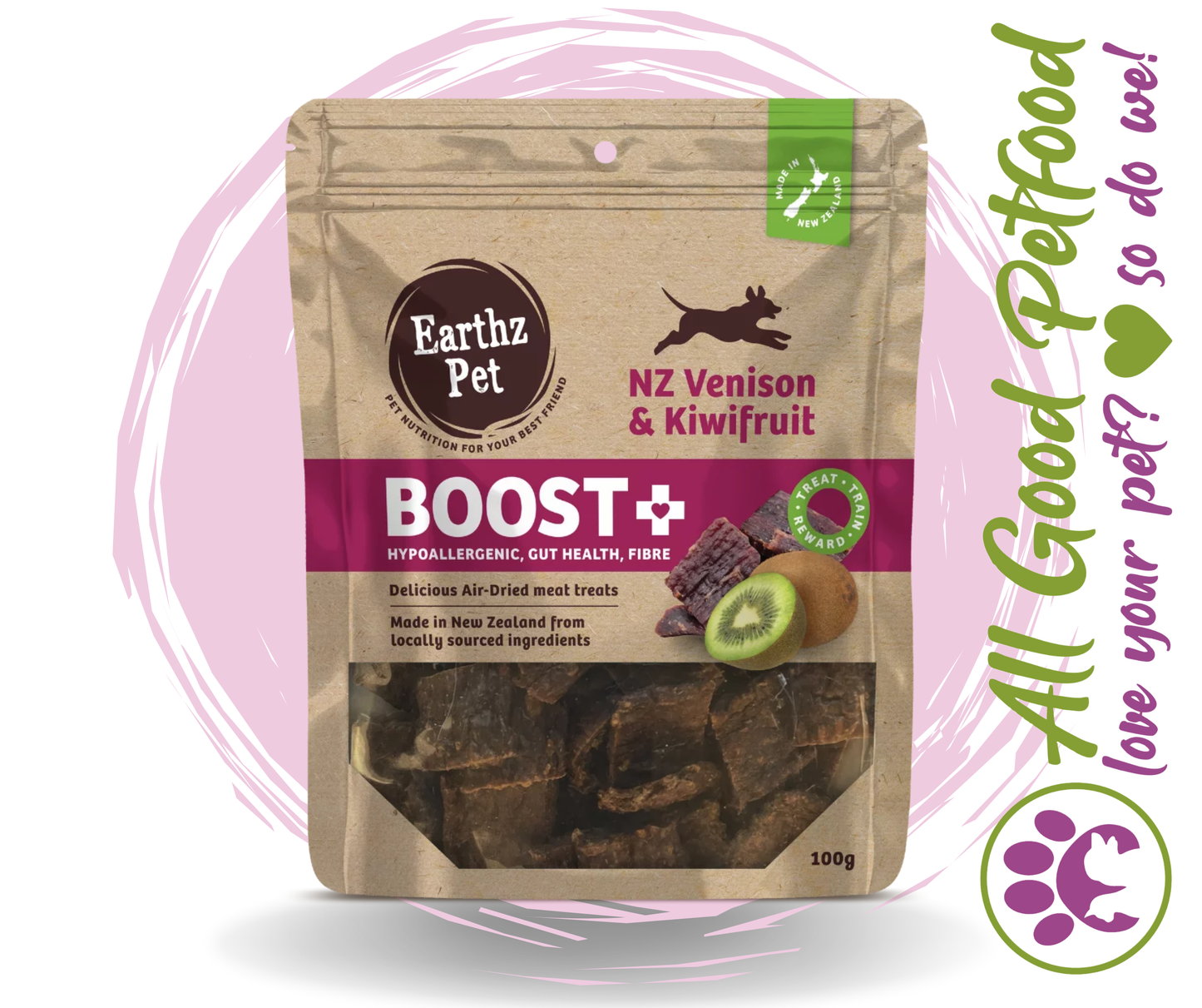 Earthz Pet BOOST NZ Venison & Kiwifruit