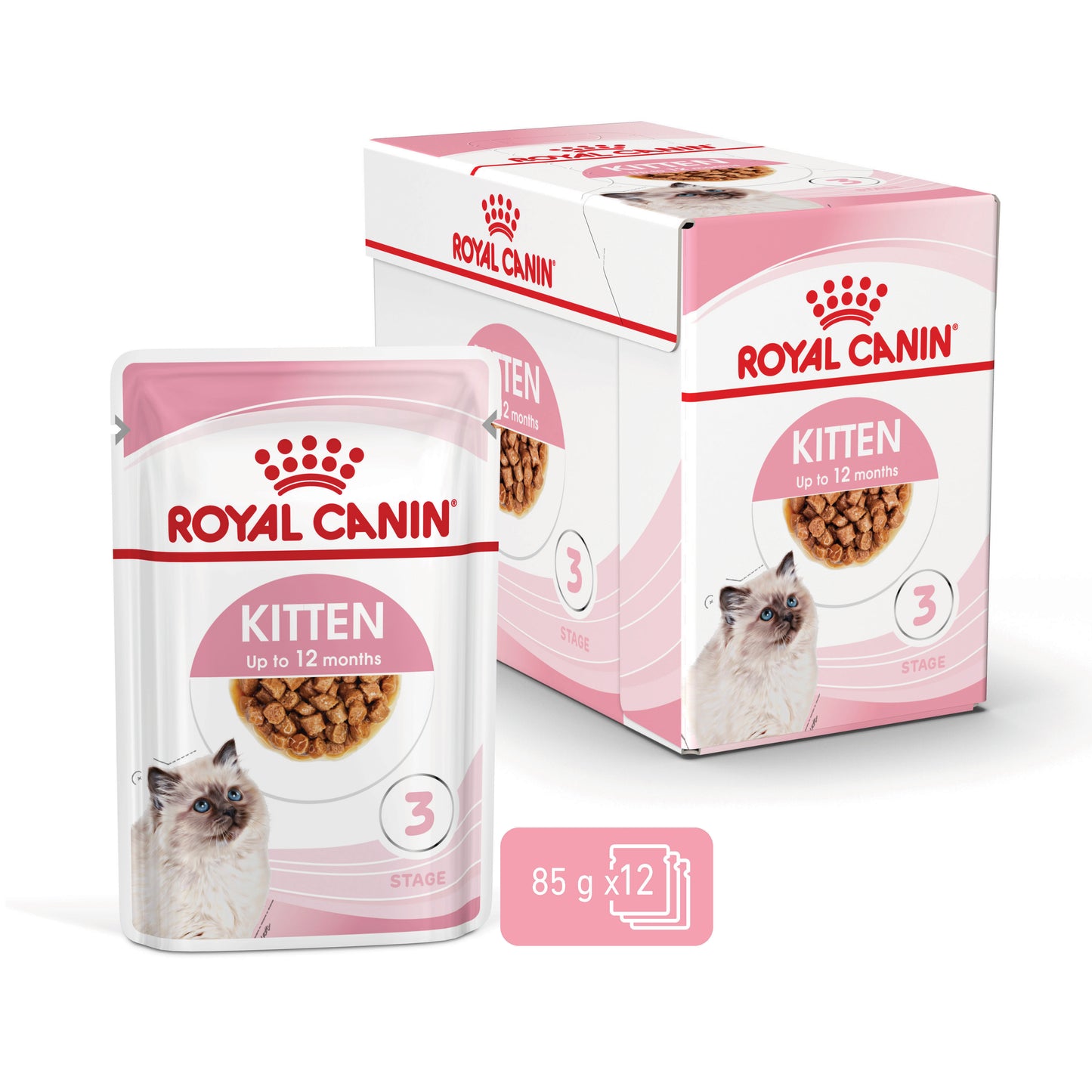 SALE 20% OFF - Royal Canin Kitten Gravy Wet Cat Food Pouches 85g