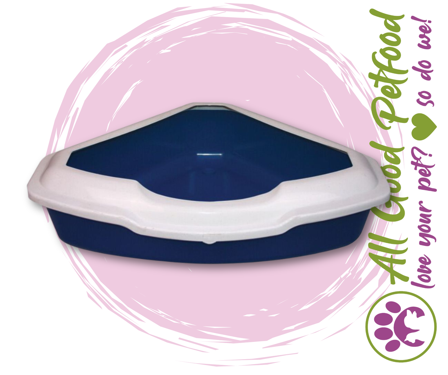 Large Corner Litter Tray with Littershield Lid
