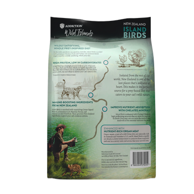 SALE 10% OFF Addiction Wild Islands Island Birds New Zealand Duck Turkey and Chicken Dry Cat Food 1.8kg