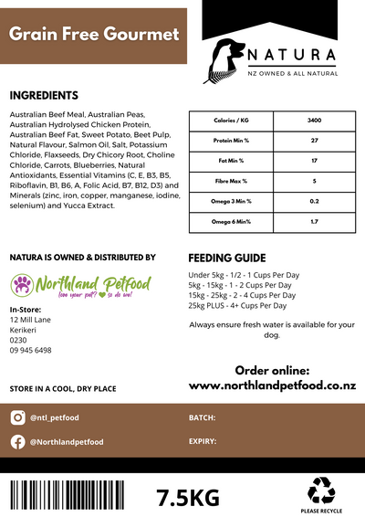 NATURA Grain Free Gourmet - Grain Free Fussy Dog Food