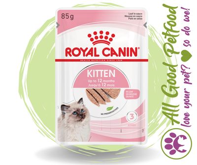 SALE 20% OFF - Royal Canin Kitten Loaf Wet Cat Food Pouches 85g
