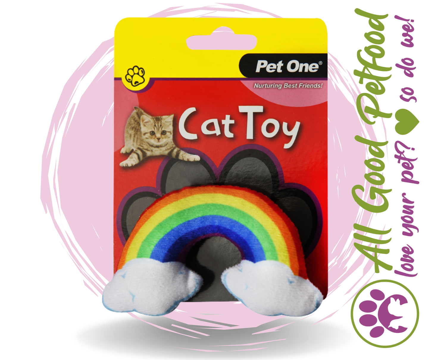 Cat Toy Rainbow With Crinkle