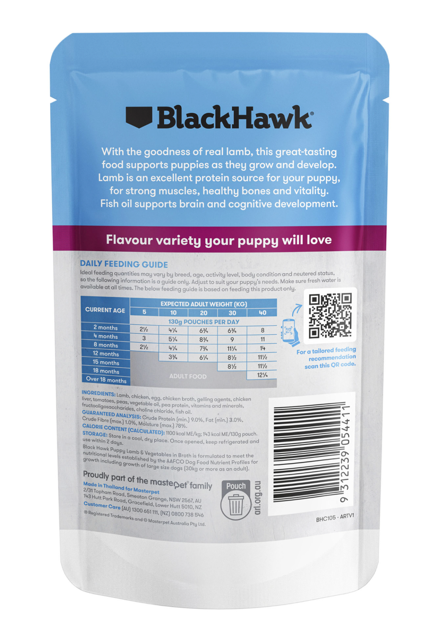 BlackHawk Puppy Wet Lamb 130g