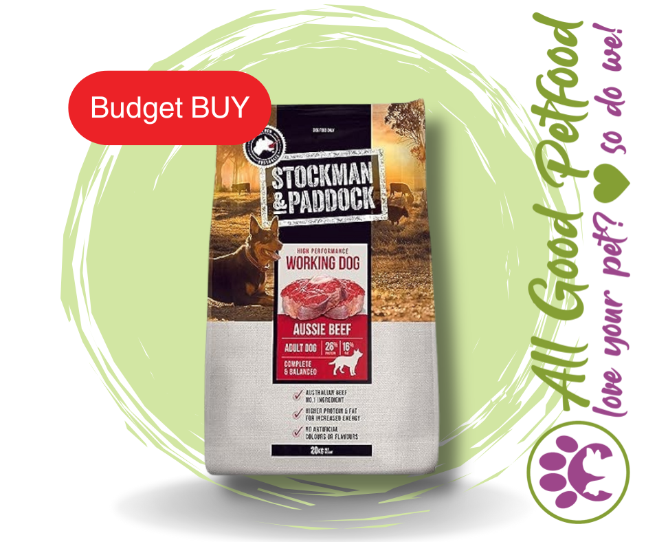 Stockman & Paddock Working Dog Beef 20KG