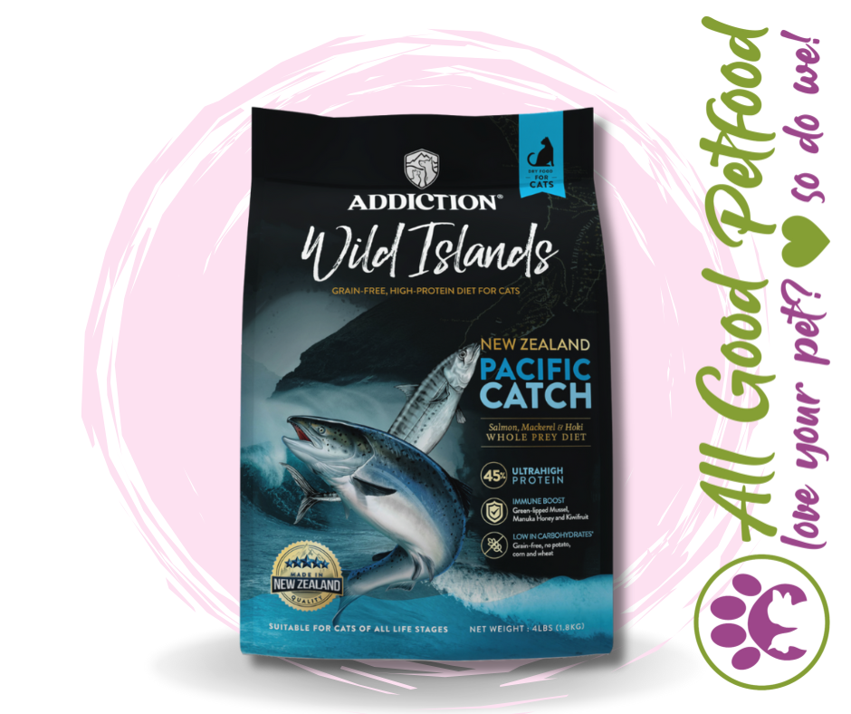 SALE 10% OFF Addiction Wild Islands Pacific Catch New Zealand Salmon Mackerel and Hoki Dry Cat Food