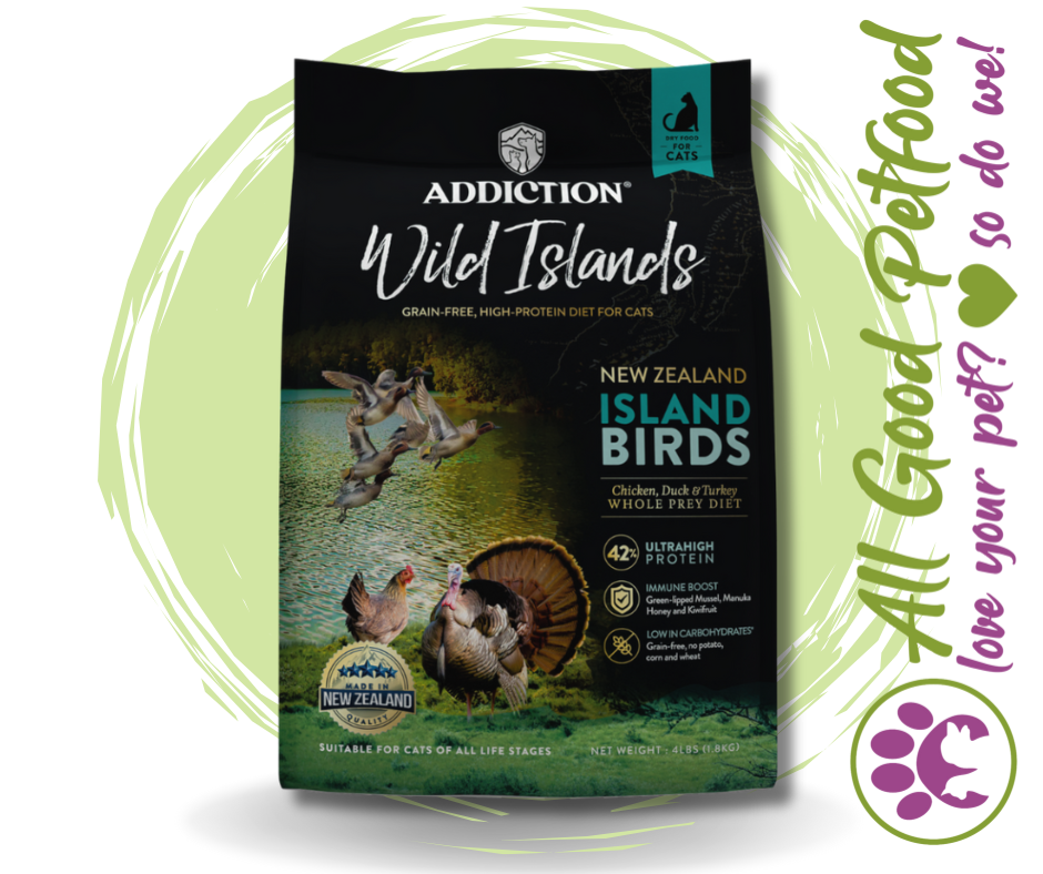 SALE 10% OFF Addiction Wild Islands Island Birds New Zealand Duck Turkey and Chicken Dry Cat Food 1.8kg