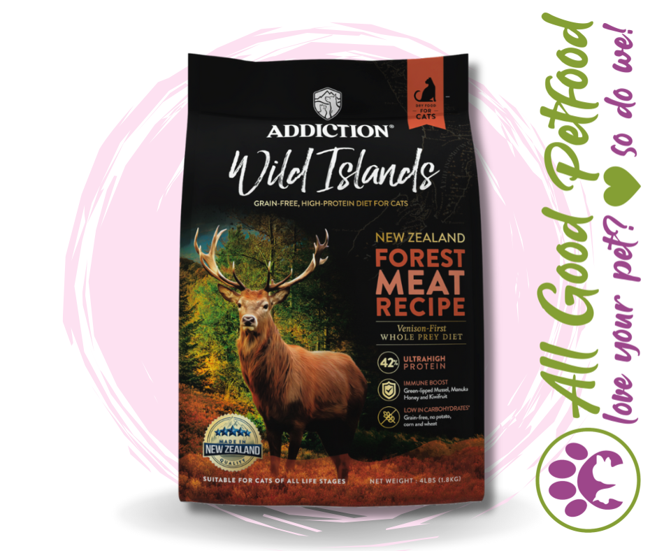 SALE 10% OFF Addiction Wild Islands Forest Meats New Zealand Venison High Protein Dry Cat Food 1.8kg