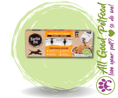 Earthz Pet Dog Vitality Gravy Chicken 50ml x 5 Pack