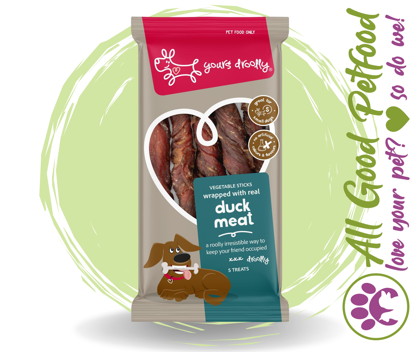 Duck Wrap Sticks Small Dog Treats 5 Pack