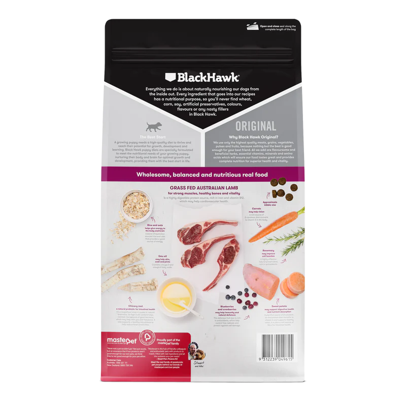 BlackHawk Puppy Medium Breed Original Lamb & Rice
