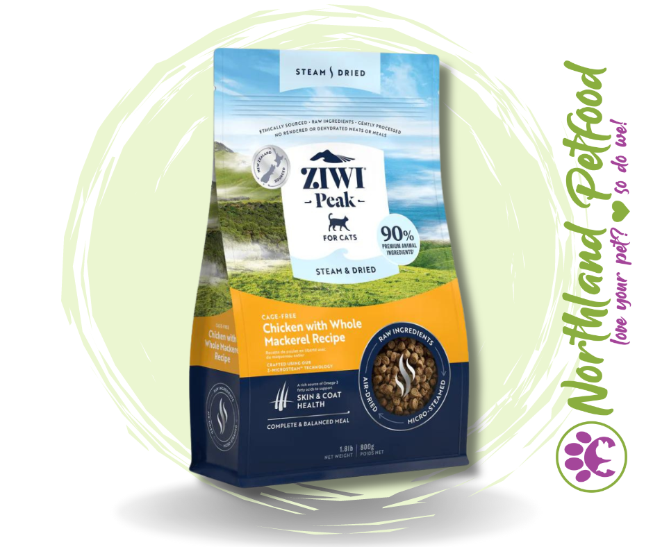 ZIWI Peak Steam & Dried Chicken with Whole Mackerel - Cat 800g