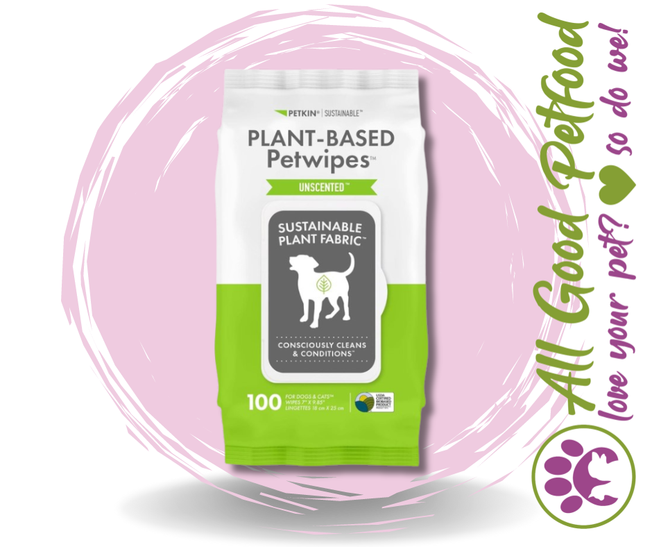SALE 25% OFF -- Petkin Plant Based Wipes 100pk