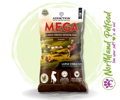 SALE 10% OFF Addiction MEGA Chicken With Glucosamine for Large Breed Senior Dogs 15kg