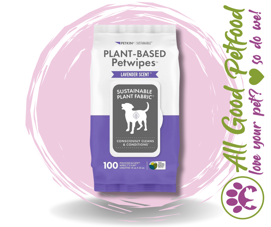 SALE 25% OFF -- Petkin Plant Based Wipes Lavender 100pk