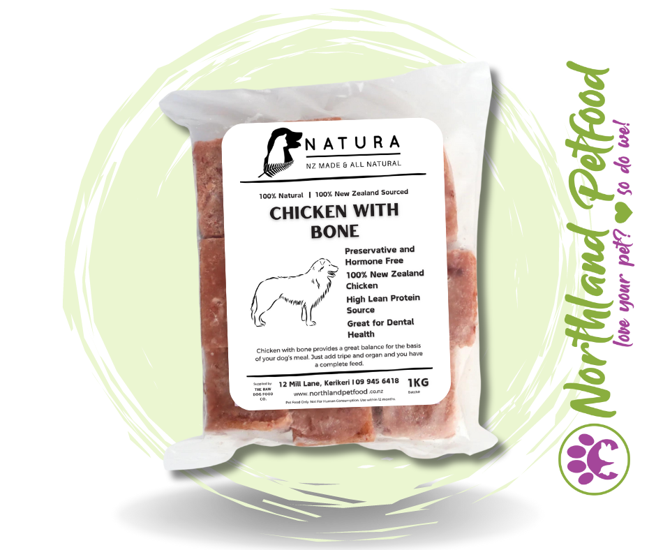 NATURA Chicken With Bone 1kg / IN STORE ONLY